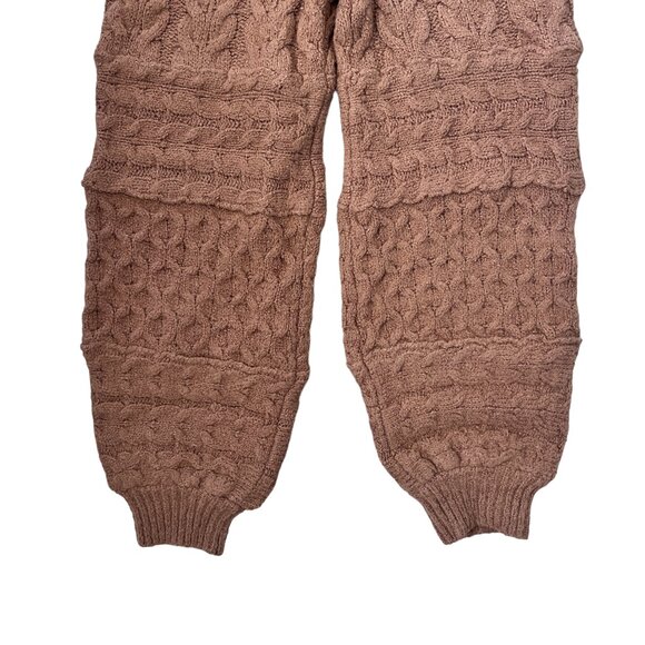 NWT Free People Cable Knit Ramsey Joggers Cozy Caramel Size XS - Picture 5 of 10